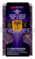 3M&trade; 7010416867 Pro Grade Precision&trade; Dust Channeling Block Sanding Sponge 4-1/2x2-1/2x1 220 Grit Extra-Fine