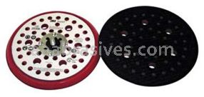 3M&trade; 7100027464 6 x 3/8 x 5/16-24 52-Holes Hookit&trade; External Red Foam Clean Sanding Low Profile Disc Pad 20356