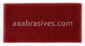 3M&trade; 7100042334 4-1/2 x 9 Maroon Scotch-Brite&trade; Durable Flex Hand Pad