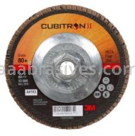 3M&trade; 7100049202 5 x 5/8-11 80+ Grit 967A T27 Cubitron&trade; II Flap Disc