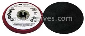 3M&trade; 7100052357 6 x 3/8 x 5/16-24 Hookit&trade; External Low Profile Disc Pad 20355