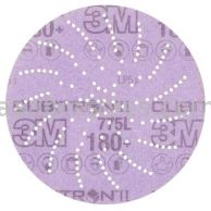 3M&trade; 7100064177 5" 180+ Grit 775L Cubitron&trade; II Hookit&trade; Clean Sanding Film Disc