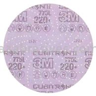 3M&trade; 7100064271 6" 220+ Grit 775L Cubitron&trade; II Hookit&trade; Clean Sanding Film Disc