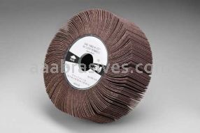 3M&trade; 7100074414 6 x 2 x 1 80 Grit XE-wt 244E Flap Wheel