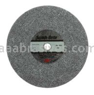 3M&trade; Scotch-Brite&trade; 7100088613 6 x 1/2 x 1/2 6C MED+ Deburr and Finish PRO Unitized Wheel