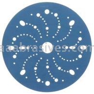 3M&trade; 7100091098 6” #400 Grit Hookit&trade; Blue Abrasive Disc 321U Multi-hole