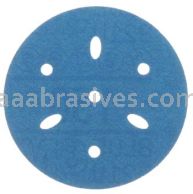 3M&trade; 7100091343 3” #150 Grit Hookit&trade; Blue Abrasive Disc Multi-hole