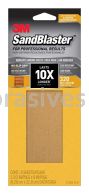 3M&trade; 7100091613 3-2/3 x 9 320 Grit SandBlaster&trade; Sandpaper with NO-SLIP GRIP&trade; Backing