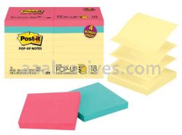 Post-it&trade; Pop-up Notes R330-14-4B 3 in x 3 in 3M 7100097993