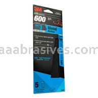 3M&trade; 7100100328 3-2/3 x 9 600 Grit Wetordry&trade; Sandpaper