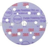 3M&trade; 7100123053 6” P600 Grit 260L Hookit&trade; Purple Finishing Film Abrasive Disc