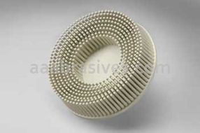 3M&trade; 7100138192 3 x 5/8 120 Grit TR RD-ZB White Scotch-Brite&trade; Roloc&trade; Bristle Disc