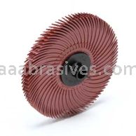 3M&trade; 7100138297 3 x 3/8 220 220 Grit Scotch-Brite&trade; Radial Bristle Disc