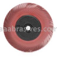 3M&trade; 7100138299 6 x 7/16 x 1 220 Grit Scotch-Brite&trade; Radial Bristle Brush with Adapter