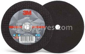 3M&trade; 7100139214 4 x .035 x 3/8 Type 1 Silver Cut-Off Wheel 87461
