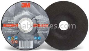 3M&trade; 7100139230 4-1/2 x .045 x 7/8 Type 27 Silver Cut-Off Wheel 87466