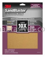 3M&trade; 7100141239 9 x 11 100 Grit SandBlaster&trade; Advanced Sanding Sheets w/ NO-SLIP&trade; GRIP