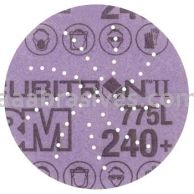 3M&trade; 7100145460 3" 240+ Grit 775L Cubitron&trade; II Hookit&trade; Clean Sanding Film Disc