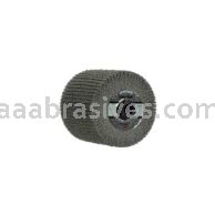 3M&trade; 7100159570 4-1/2 x 6 x 1-1/4 6 Ceramic Medium Scotch-Brite&trade; Deburr & Finish PRO Finishing Flap Brush