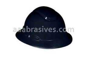 3M&trade; 7100162735 H-812R-UV Full Brim Hard Hat Black 4-Point Ratchet Suspension with Uvicator