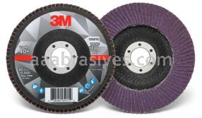 3M™ 7100178012 5 x 7/8 40+ Grit 769F T27 Flap Disc