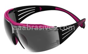 3M&trade; 7100180054 SecureFit&trade; 400 Series Safety Glasses SF409XAS-PNK Pink/Black Silver Mirror Anti-Scratch Lens