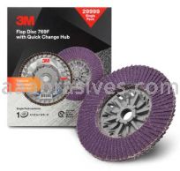 3M&trade; 7100180138 4-1/2 x 5/8-11 40+ Grit 769F T27 Flap Disc