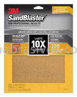 3M&trade; 7100182909 9 x 11 320 Grit SandBlaster&trade; Advanced Sanding Sheets w/ NO-SLIP&trade; GRIP