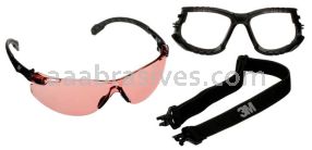 3M&trade; 7100221212 Solus&trade; 1000 Series S1521SGAF-KT Blk Temples Scotchgard&trade; Anti-Fog Coating I/O VM AF-AS lens Foam/Strap