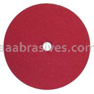 Norton Abrasives 77696010012 9-1/8 x 7/8 24 Grit F981S Norton Red Heat Plus Fiber Discs