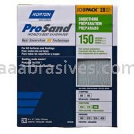 Norton 07660768171 9x11 #150 Grit ProSand A259PS No-Fil JobPack Paper Sheets