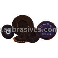 2" #40 Zirc T-S Turn-On T-27 Flat Mini Flap Disc