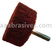 1x1x1/4, A/O Very Fine, Nonwoven Finishing Flap Brush on 1/4" sk