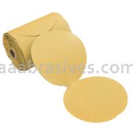 5" PSA Disc Roll, 8 Vac Hole, (100 per roll), D-Wt, 40 A/O Gold Stearate