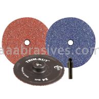 4-1/2" Trim-Kut Disc Polymer Backing 36 A/O RB 1/4" Hex Mandrel Included