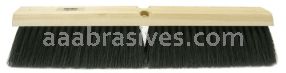 36" Coarse Border Sweep Floor Broom, Grey Synthetic Border w/Stiff Black Synthetic Center