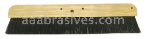 Weiler 44879 - 24" Synthetic Cement Finishing Brush L/T with 72" Wood Tip Handle - 012382448790