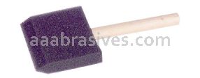 Weiler 40199 - 4" Foam Applicator Brush, 2-5/8" Length, Wood Handle - 012382401993
