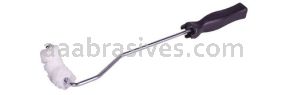 Weiler 49024 - 4" Pipe Roller, Roller Frame & 3/8" Nap Roller Cover - 012382490249