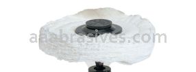 Dynabrade 90025 - 4" x 1/2" x 3/4" Cotton Buff Wheel 8-Pkg