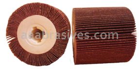 4x4x3/4 Quad Keyway, 80 A/O, Abrasive Flap Roll