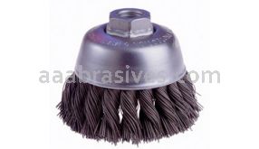 Osborn 3-1/2” Knot Wire Cup (.020 X 5/8-11 AH ){Display} #33129