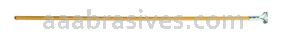 Osborn 60” Wood Strip Broom Handle 1” Dia WITH Metal Bracket #77025