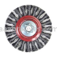 Norton 5 x .020 x 5/8-11/Carbon Steel//Full Cable Twist Knot Wire Wheel Brushes - For Steel
