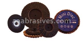 3" #120 Zirc T-S Turn-On T-27 Flat Mini Flap Disc