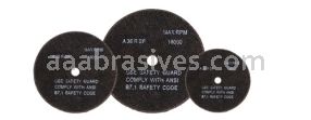 AA Abrasives 42228 3 x 1/8 x 3/8 Thin Cutting Wheel Resin Bond A24 T-1 Metal
