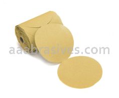 Mirka Abrasives 23-314-600NL Bulldog Gold 5" PSA Linkrol Disc (no liner) 600 Grit-842028050816