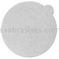 5" PSA Sanding Disc 100 Grit S/C White Stearated 5 Vac Hole Stacked