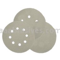 5" Hook and Loop Sanding Disc 100 Grit S/C White Stearated No Hole