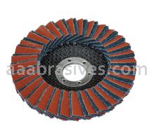 4-1/2x5/8-11 Medium/Maroon Interleaf Flap Disc Type 29 Angled